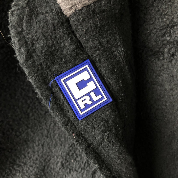 Ralph Lauren Chaps fleece jacket, size M, men's polyester black type Vintage Second Hand