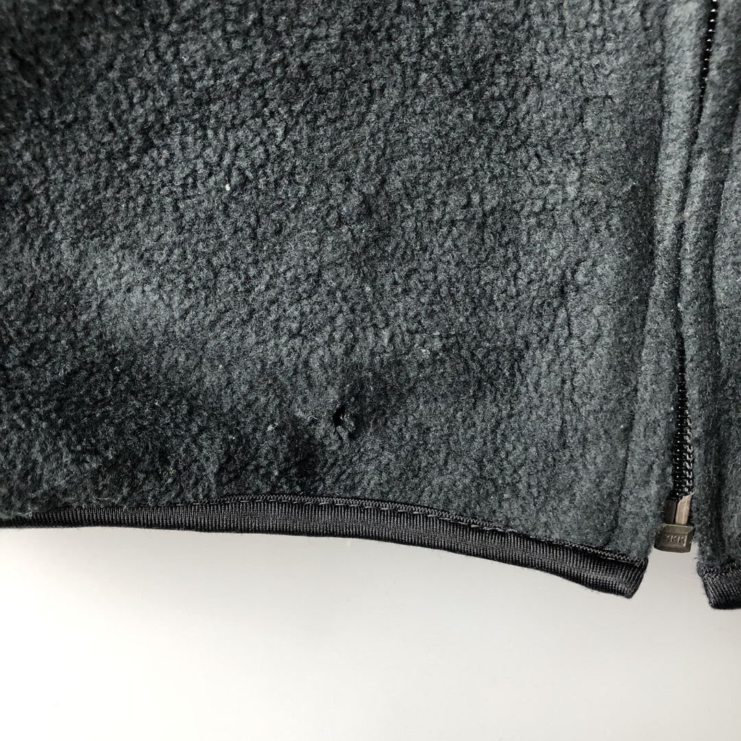 Ralph Lauren Chaps fleece jacket, size M, men's polyester black type Vintage Second Hand