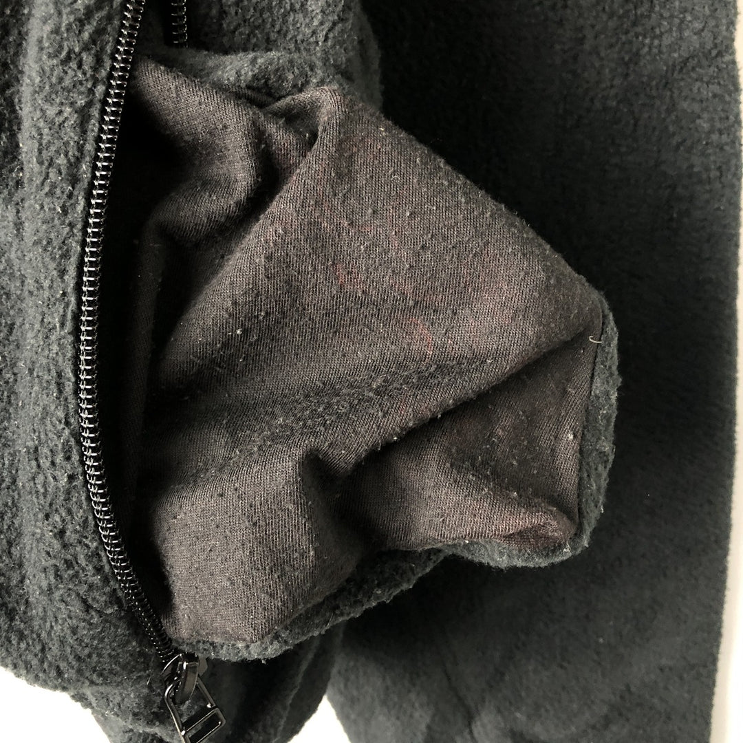 Ralph Lauren Chaps fleece jacket, size M, men's polyester black type Vintage Second Hand