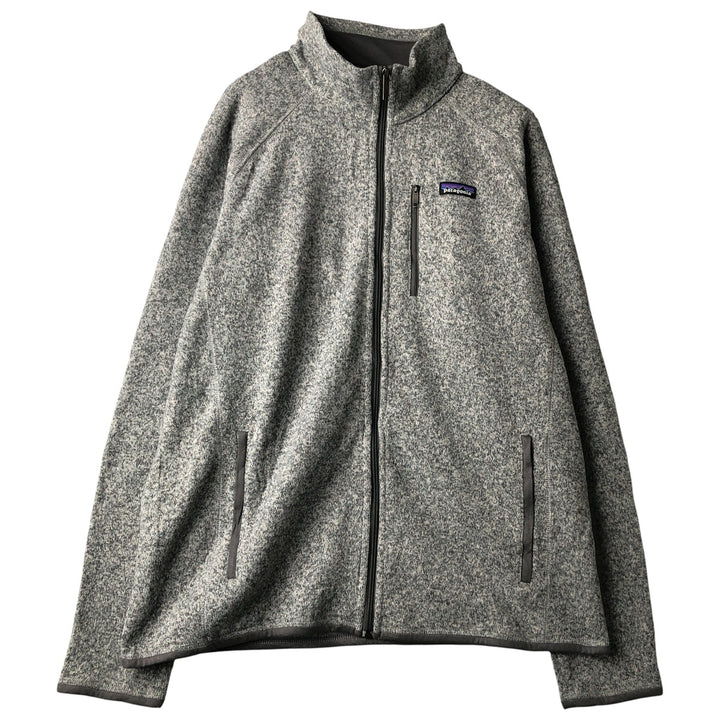 Patagonia Better Sweater Jacket 25527FA15 Half-Zip Fleece Pullover, Men's XL polyester gray type Vintage Second Hand