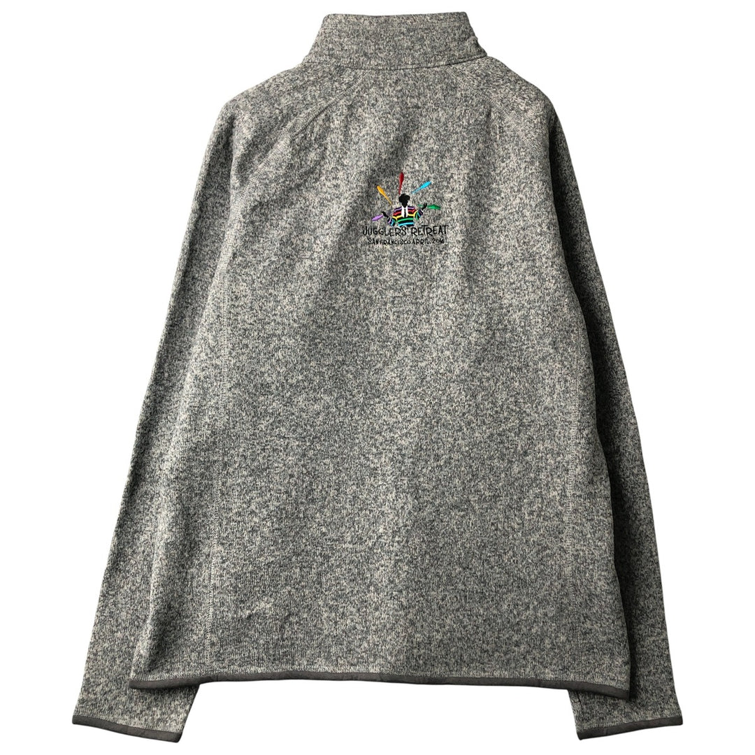 Patagonia Better Sweater Jacket 25527FA15 Half-Zip Fleece Pullover, Men's XL polyester gray type Vintage Second Hand