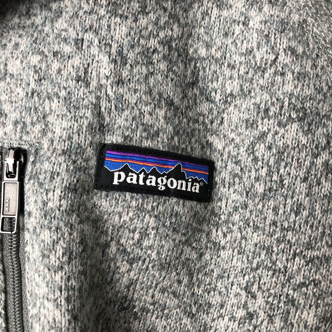 Patagonia Better Sweater Jacket 25527FA15 Half-Zip Fleece Pullover, Men's XL polyester gray type Vintage Second Hand