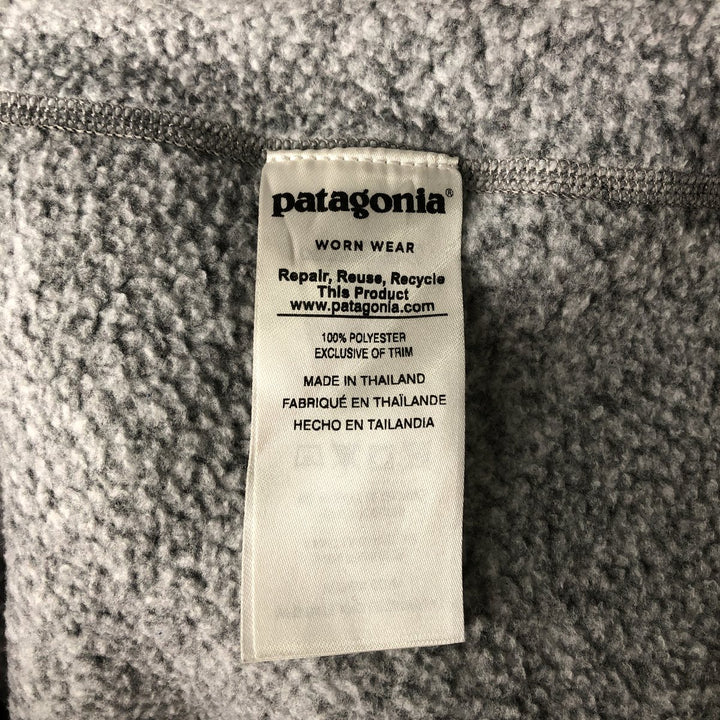 Patagonia Better Sweater Jacket 25617FA18, Half-Zip Fleece Pullover, Men's Size L polyester gray type Vintage Second Hand