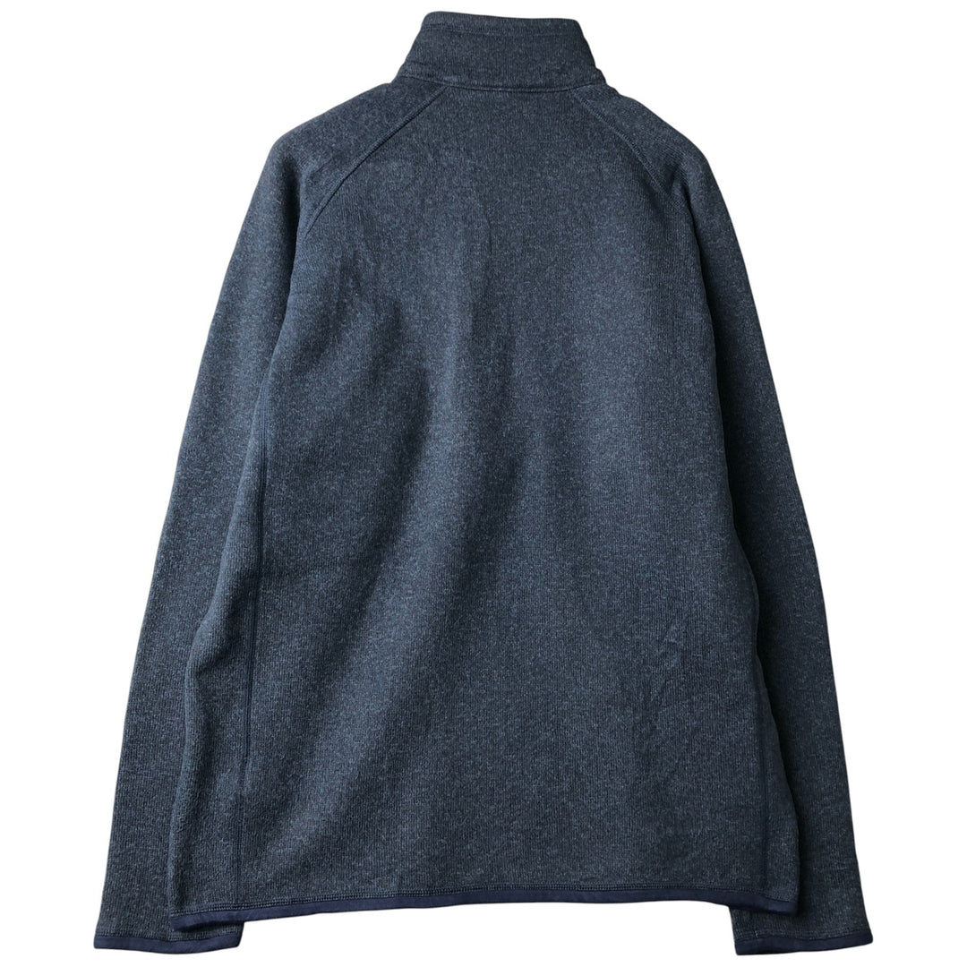 Patagonia Better Sweater Jacket 25522FA17 Half-Zip Fleece Pullover, Men's Size L polyester navy blue type Vintage Second Hand