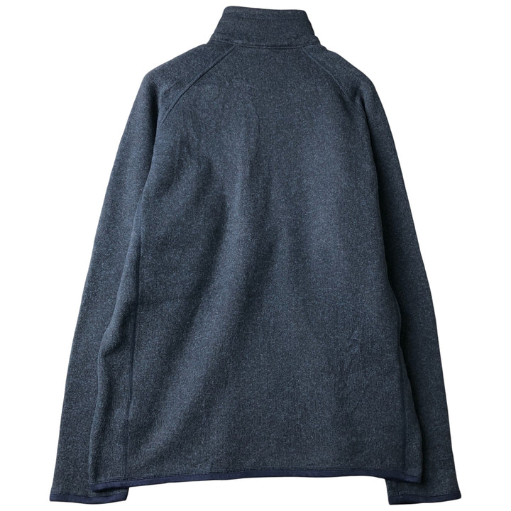Patagonia Better Sweater Jacket 25522FA17 Half-Zip Fleece Pullover, Men's Size L polyester navy blue type Vintage Second Hand