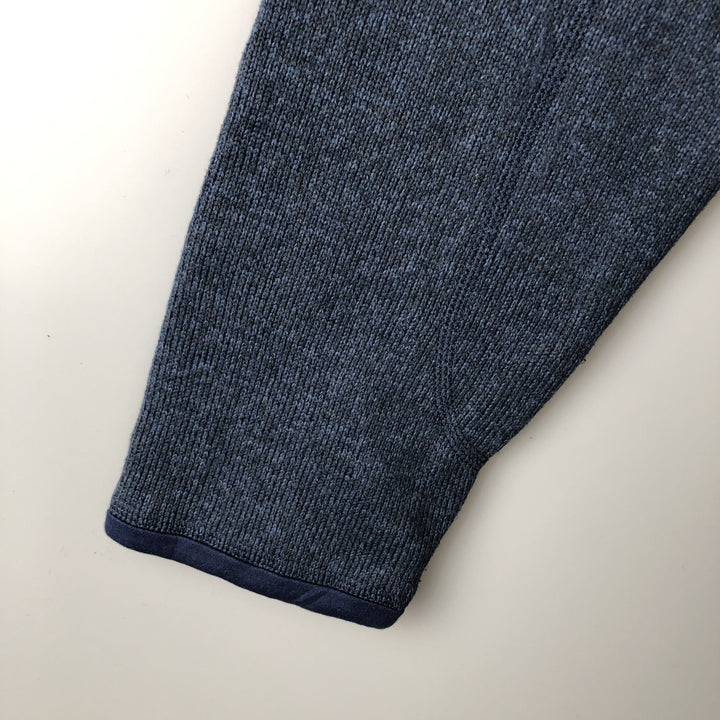 Patagonia Better Sweater Jacket 25522FA17 Half-Zip Fleece Pullover, Men's Size L polyester navy blue type Vintage Second Hand