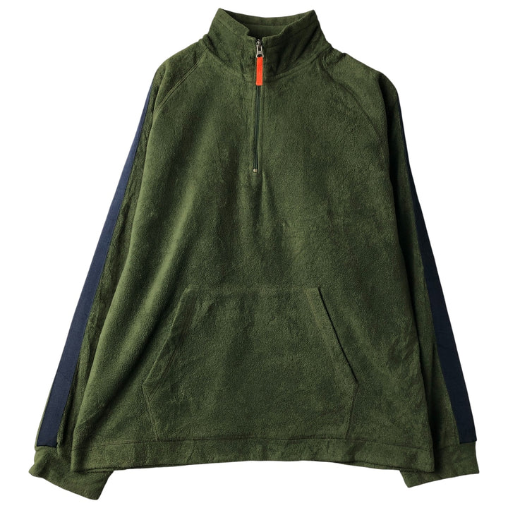 90'S GAP Vintage Half-Zip Fleece Pullover, Men's Size Medium polyester Green type dark green Vintage Second Hand