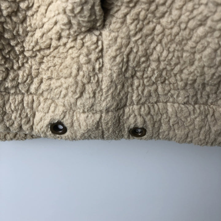 1990'S LLBean Half-Zip Fleece Pullover, Men's Size L, Vintage unclear Beige type Vintage Second Hand