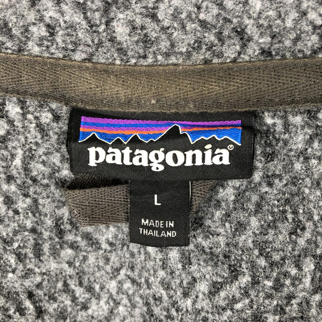 Patagonia 26935FA18 Fleece Jacket, Men's Size L polyester gray type Vintage Second Hand