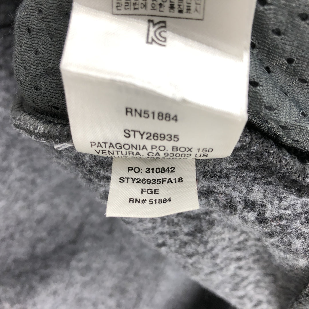 Patagonia 26935FA18 Fleece Jacket, Men's Size L polyester gray type Vintage Second Hand