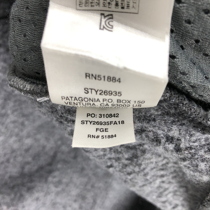 Patagonia 26935FA18 Fleece Jacket, Men's Size L polyester gray type Vintage Second Hand