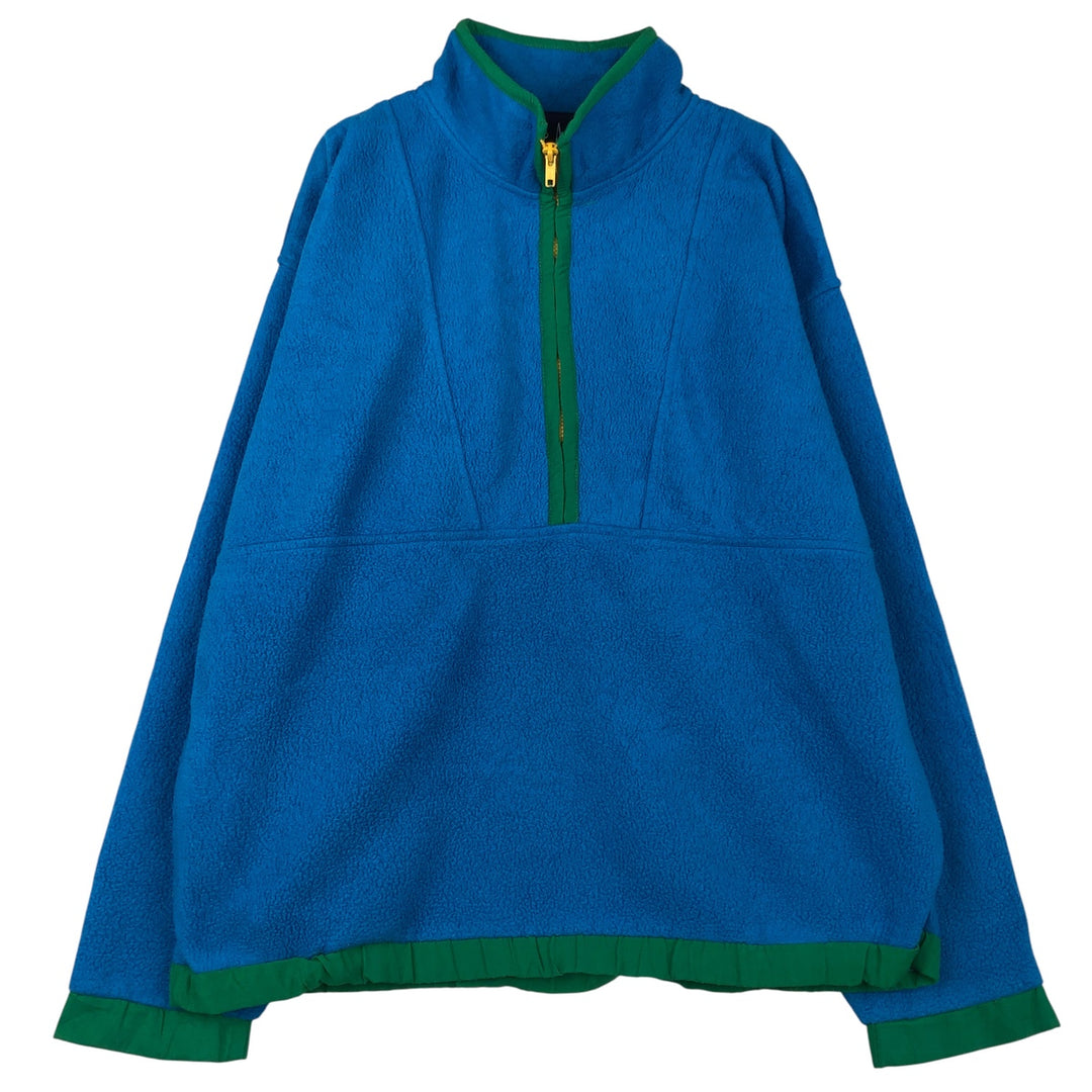 90'S GAP Vintage Half-Zip Fleece Pullover, Men's Size L polyester turquoise blue Vintage Second Hand
