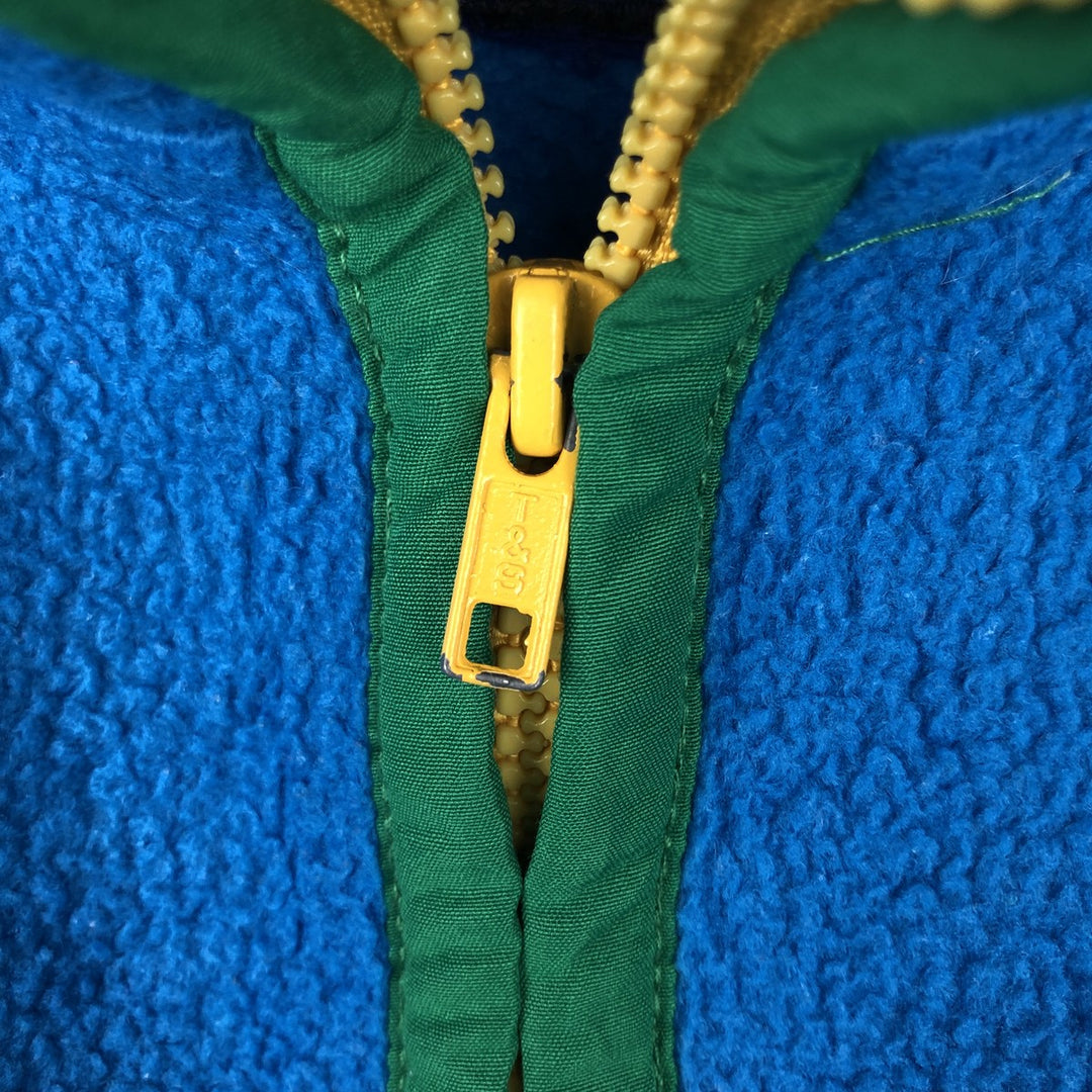 90'S GAP Vintage Half-Zip Fleece Pullover, Men's Size L polyester turquoise blue Vintage Second Hand