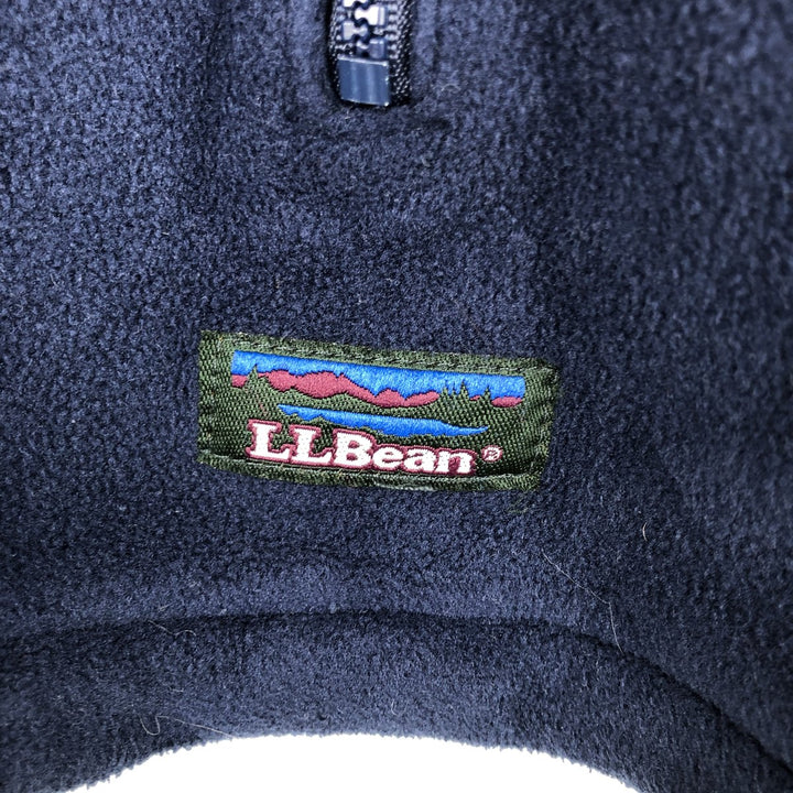 90s-00'S Vintage LL Bean Fleece Jacket, Men's Size Medium unclear navy blue type Vintage Second Hand