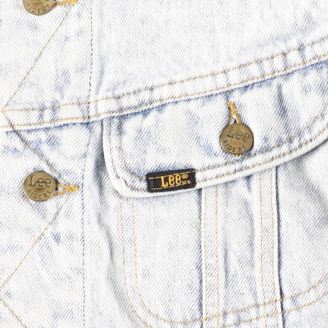 Vintage Lee Riders denim jacket from the 1980'S and 1990s, size S, men's size small unclear blue type Vintage Second Hand