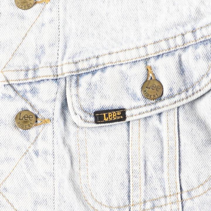 Vintage Lee Riders denim jacket from the 1980'S and 1990s, size S, men's size small unclear blue type Vintage Second Hand