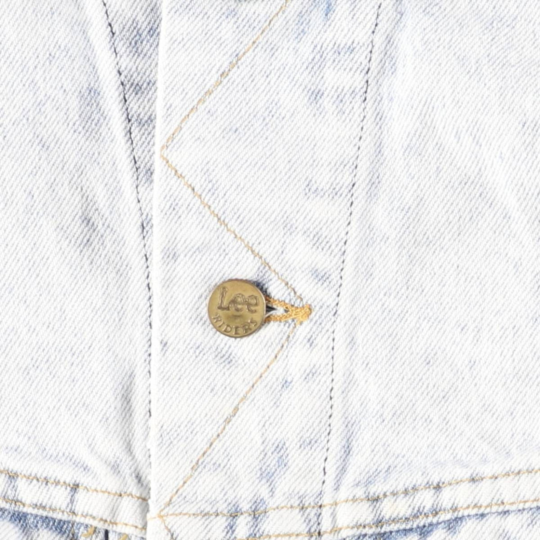 Vintage Lee Riders denim jacket from the 1980'S and 1990s, size S, men's size small unclear blue type Vintage Second Hand