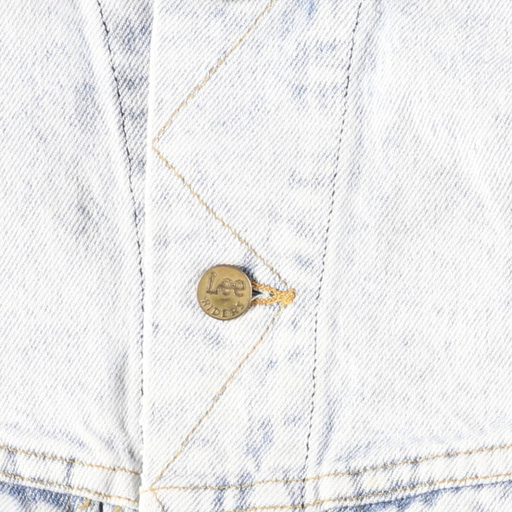 Vintage Lee Riders denim jacket from the 1980'S and 1990s, size S, men's size small unclear blue type Vintage Second Hand