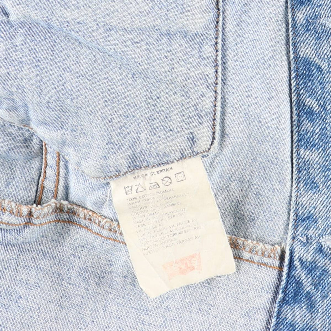 Levi's Euro Model Denim Jacket, Made in England, Men's Size M cotton blue type Vintage Second Hand