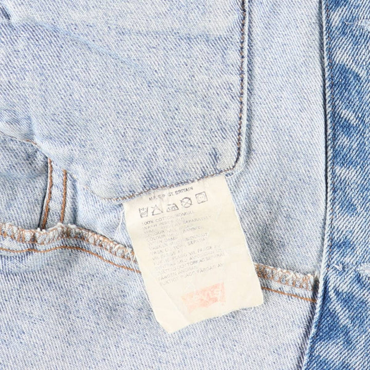 Levi's Euro Model Denim Jacket, Made in England, Men's Size M cotton blue type Vintage Second Hand