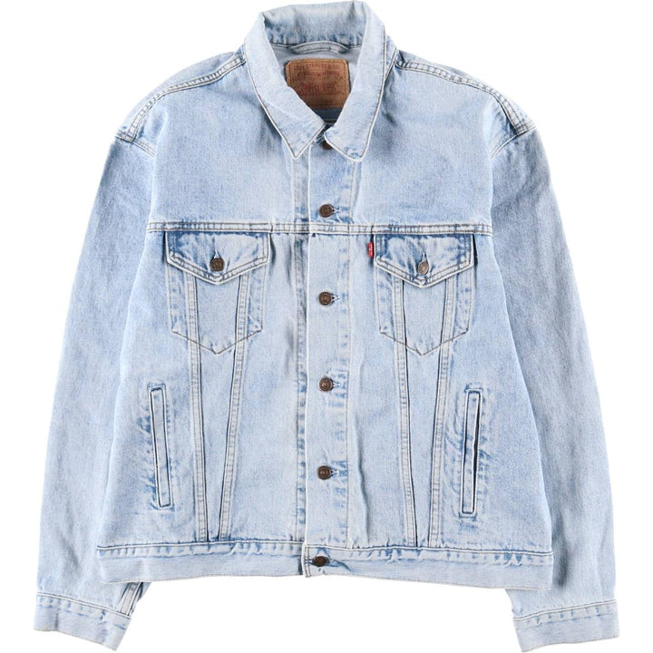 90'S Levi's 70503-0210 Denim Jacket, Men's XXL, Vintage cotton blue type Vintage Second Hand