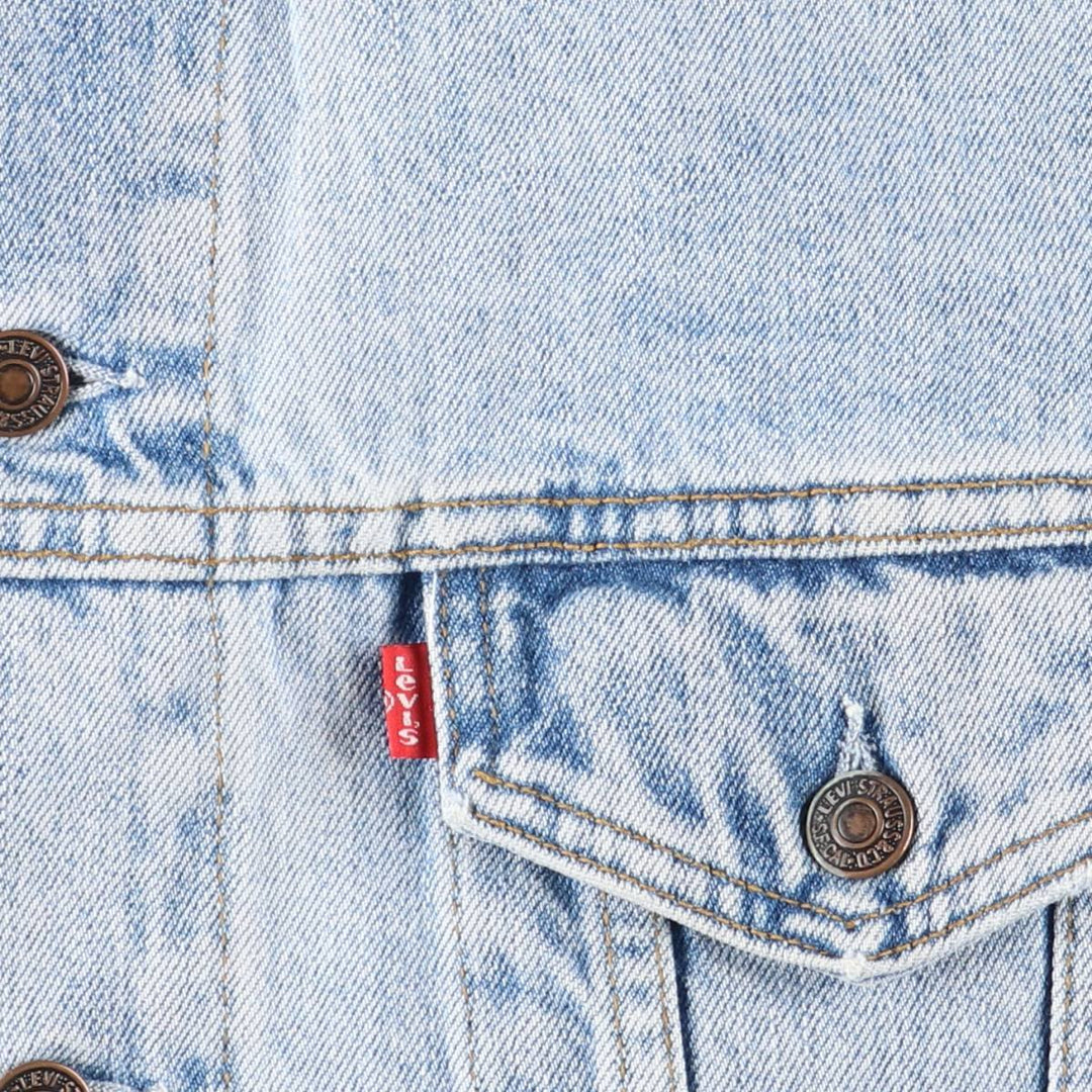90'S Levi's 70503-0210 Denim Jacket, Men's XXL, Vintage cotton blue type Vintage Second Hand