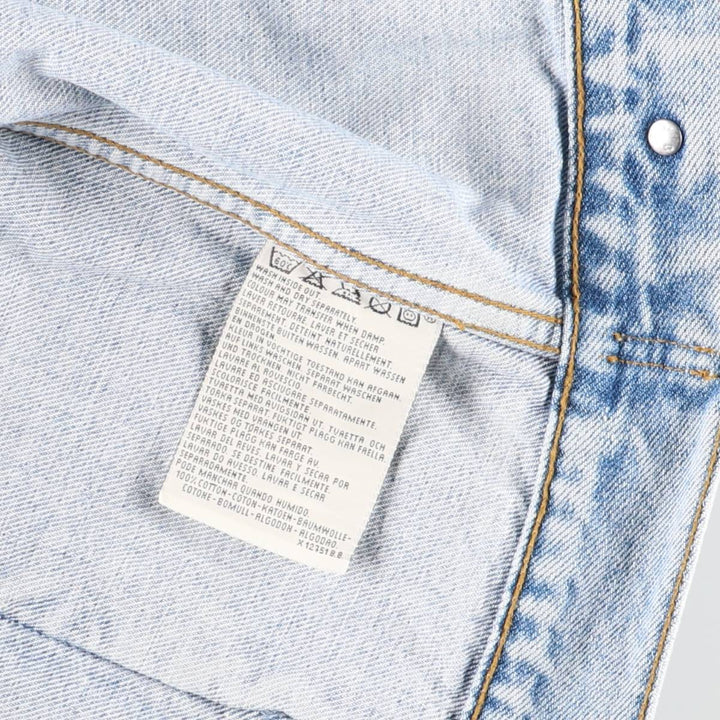 90'S Levi's 70503-0210 Denim Jacket, Men's XXL, Vintage cotton blue type Vintage Second Hand