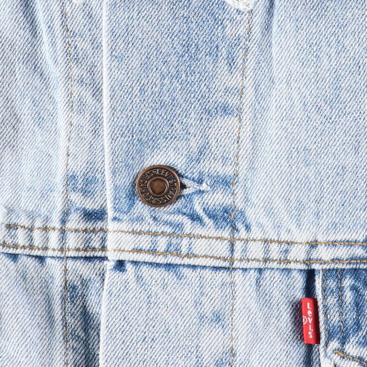 90'S Levi's 70503-0210 Denim Jacket, Men's XXL, Vintage cotton blue type Vintage Second Hand