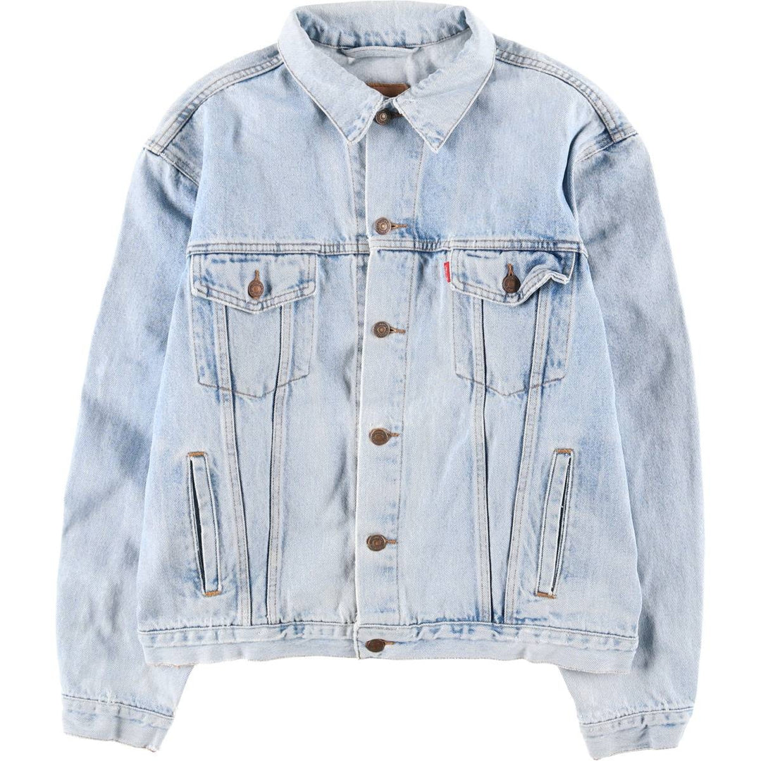 Levi's denim jacket, denim jacket, men's size XL unclear blue type Vintage Second Hand
