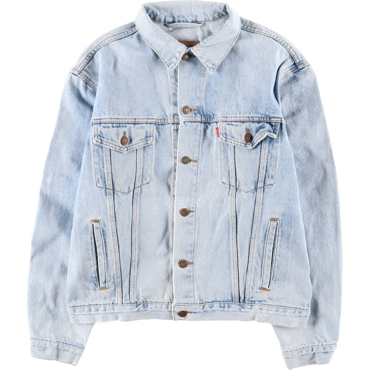 Levi's denim jacket, denim jacket, men's size XL unclear blue type Vintage Second Hand