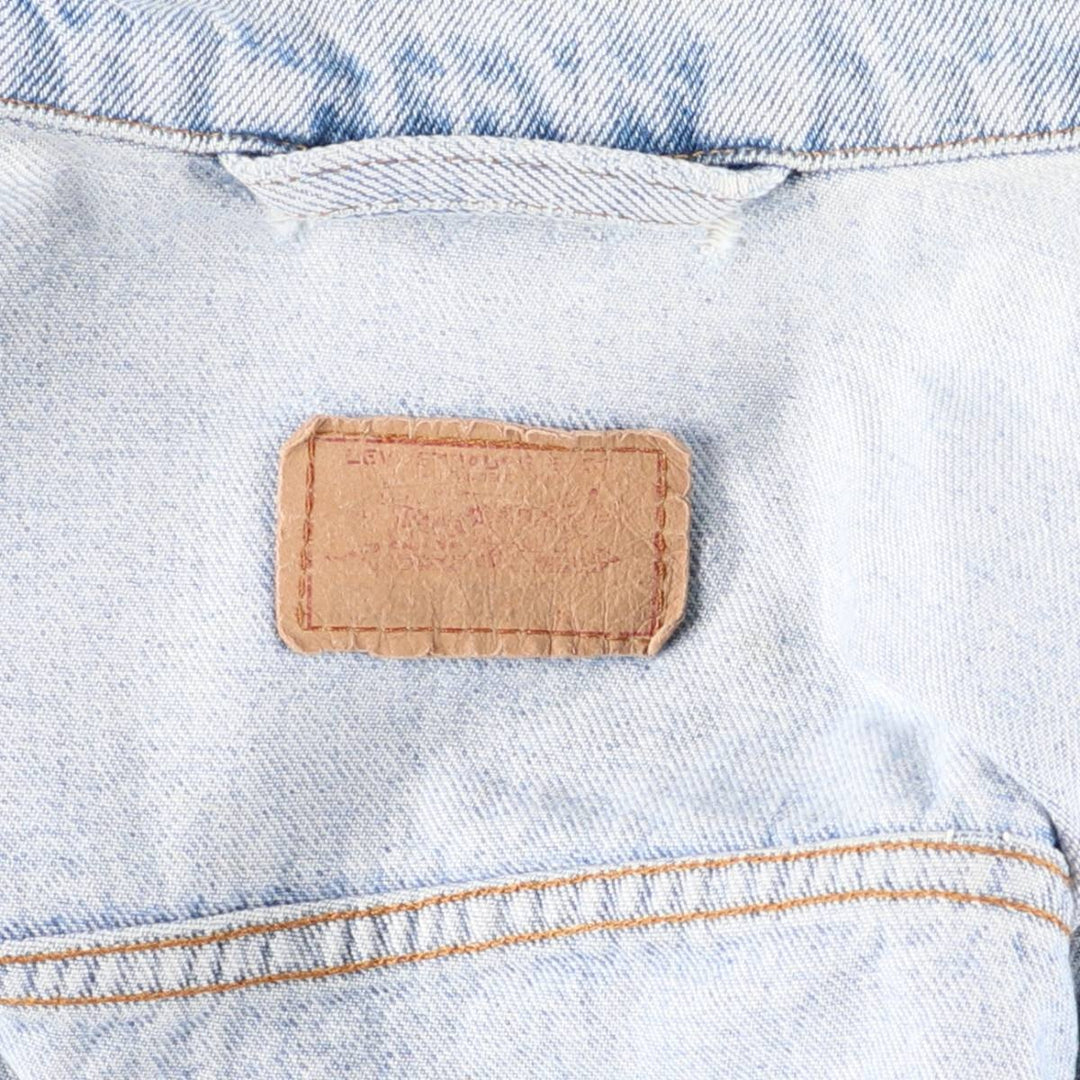 Levi's denim jacket, denim jacket, men's size XL unclear blue type Vintage Second Hand