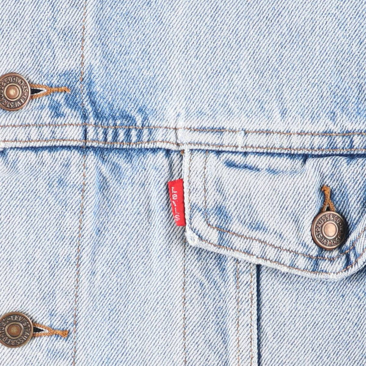 Levi's denim jacket, denim jacket, men's size XL unclear blue type Vintage Second Hand