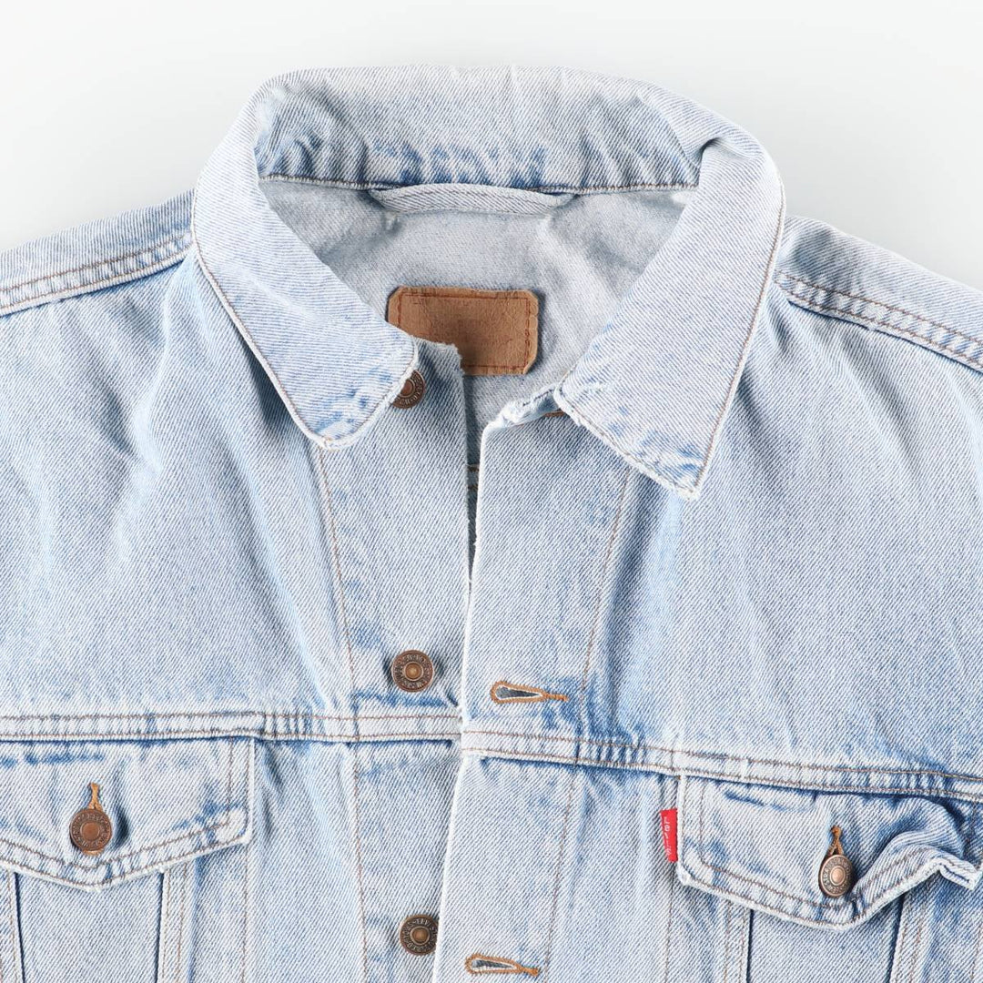 Levi's denim jacket, denim jacket, men's size XL unclear blue type Vintage Second Hand