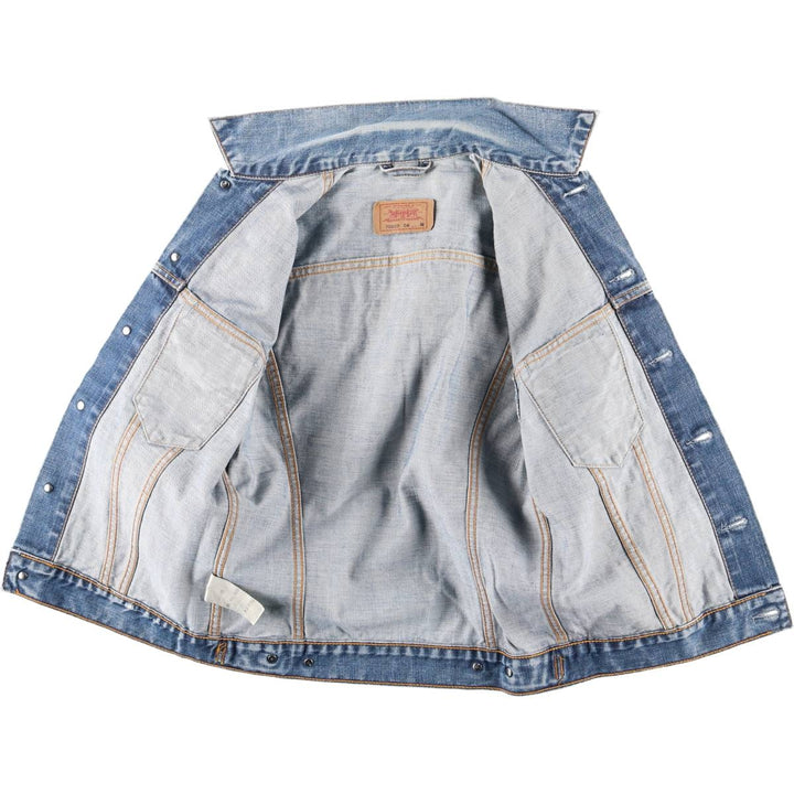 Levi's denim jacket, denim jacket, men's size M cotton blue type Vintage Second Hand