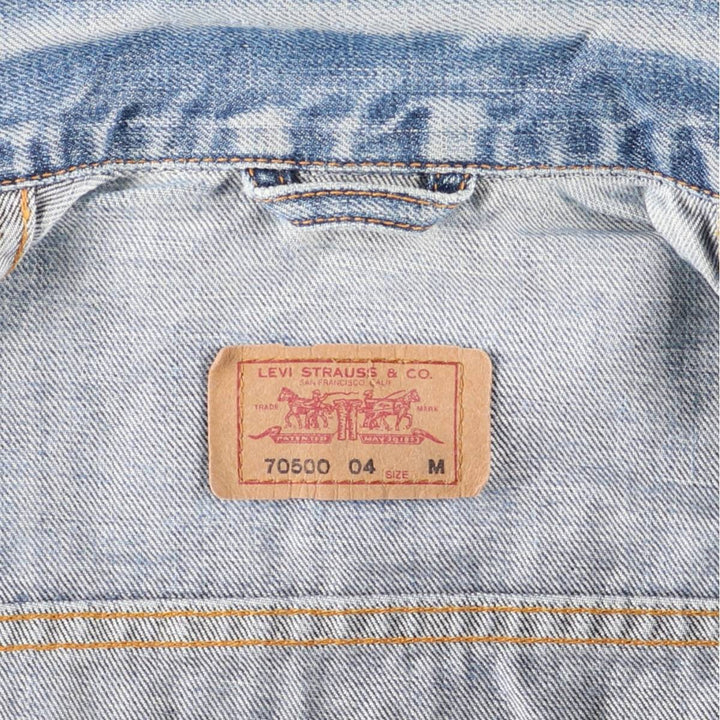 Levi's denim jacket, denim jacket, men's size M cotton blue type Vintage Second Hand