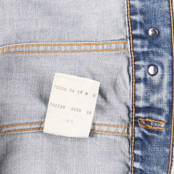 Levi's denim jacket, denim jacket, men's size M cotton blue type Vintage Second Hand
