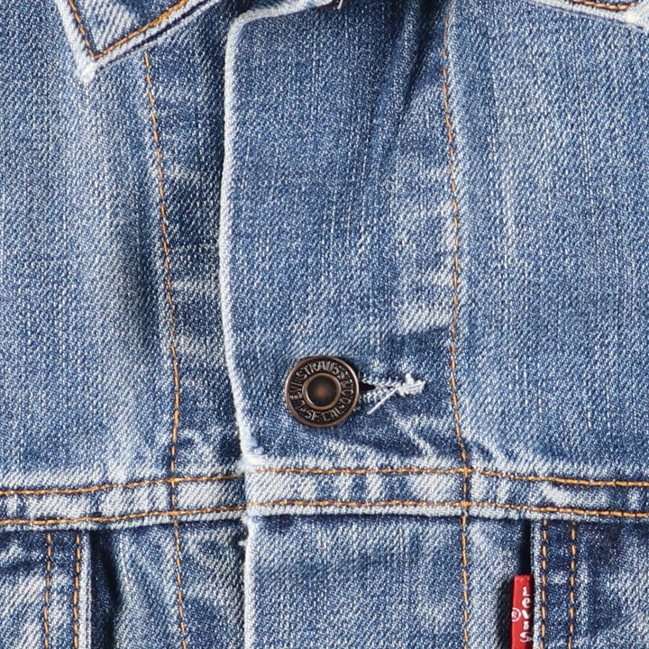 Levi's denim jacket, denim jacket, men's size M cotton blue type Vintage Second Hand