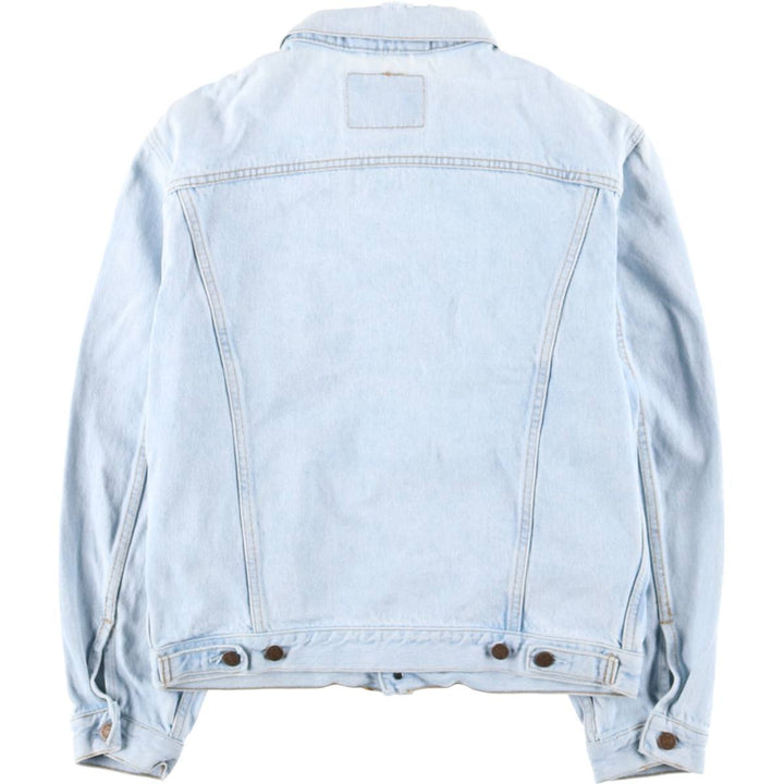 90'S Levi's 70503-0213 Euro Model Denim Jacket, Made in Italy, Men's Size Medium, Vintage cotton Blue type light blue Vintage Second Hand