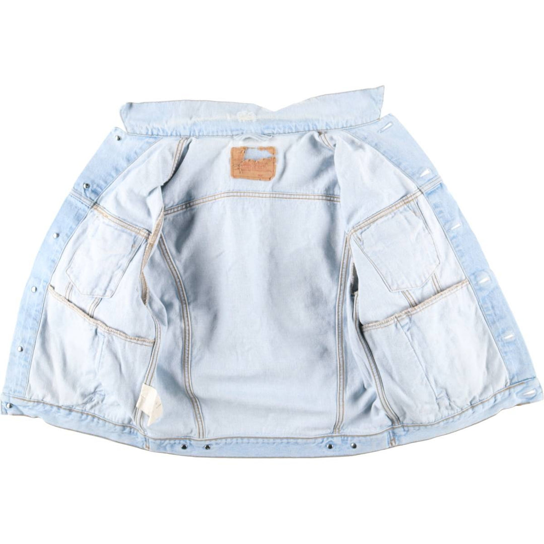 90'S Levi's 70503-0213 Euro Model Denim Jacket, Made in Italy, Men's Size Medium, Vintage cotton Blue type light blue Vintage Second Hand