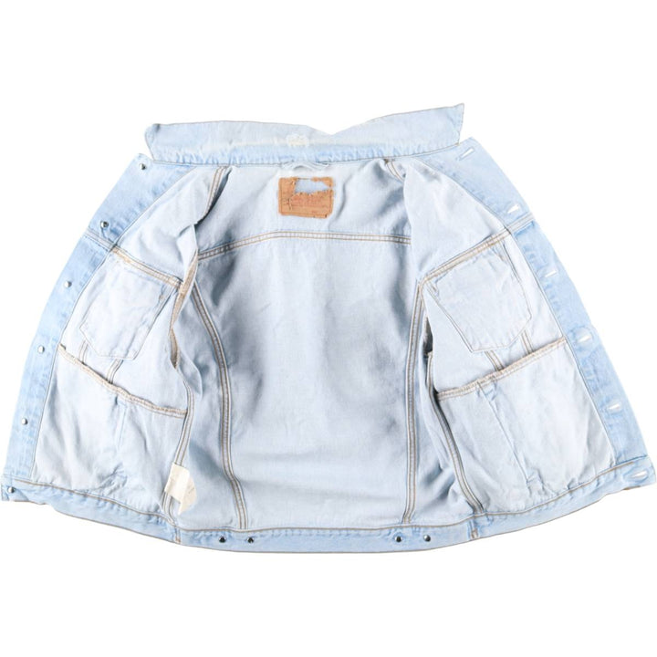 90'S Levi's 70503-0213 Euro Model Denim Jacket, Made in Italy, Men's Size Medium, Vintage cotton Blue type light blue Vintage Second Hand