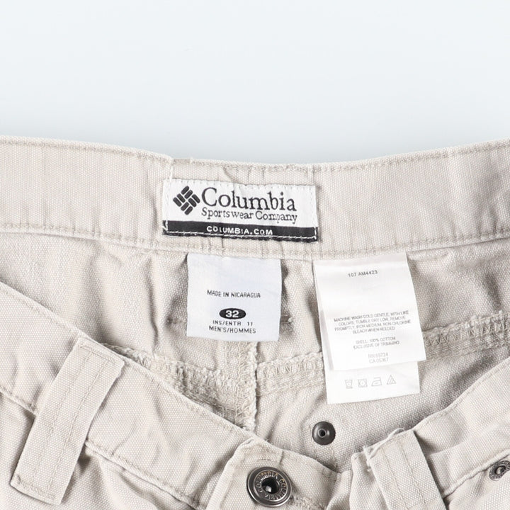 00'S Columbia Duck Fabric Work Shorts Half Pants Men's W34 Vintage / eaa460004