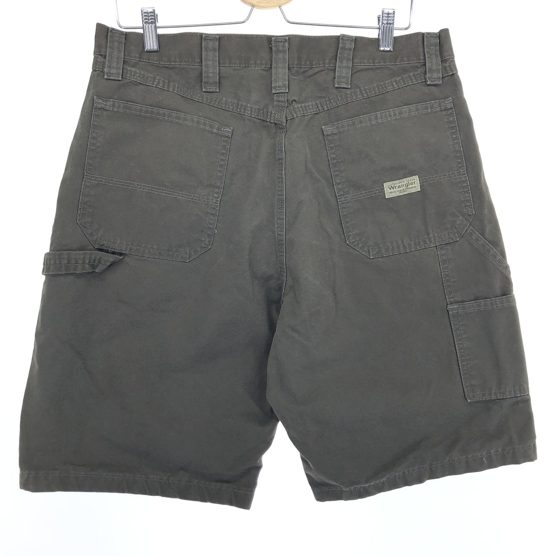 Wrangler CARPENTER Duck Painter Shorts, Men's, W36 cotton brown type Vintage Second Hand