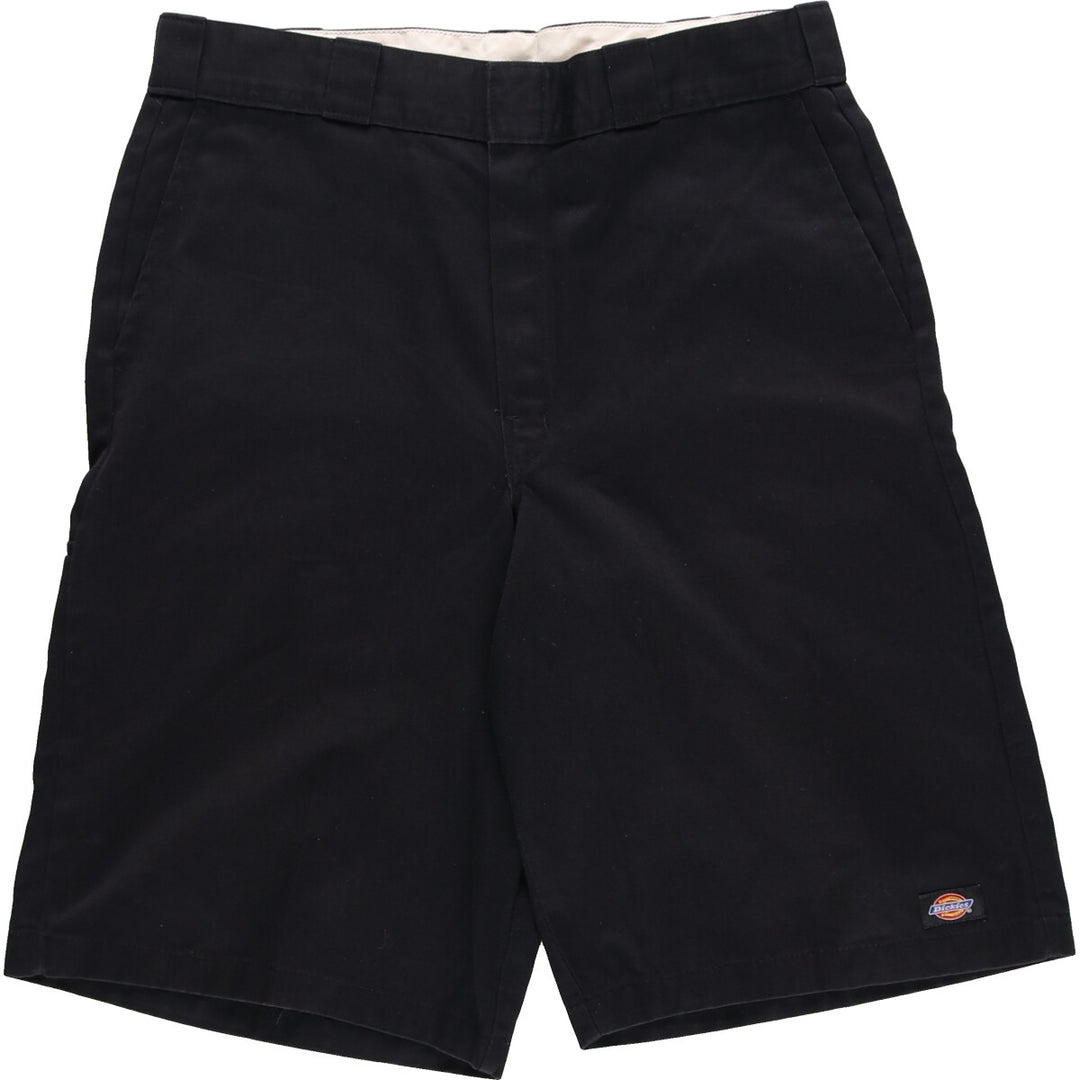 Dickies Work Shorts, Half Pants, Men's, W34 polyester black type Vintage Second Hand