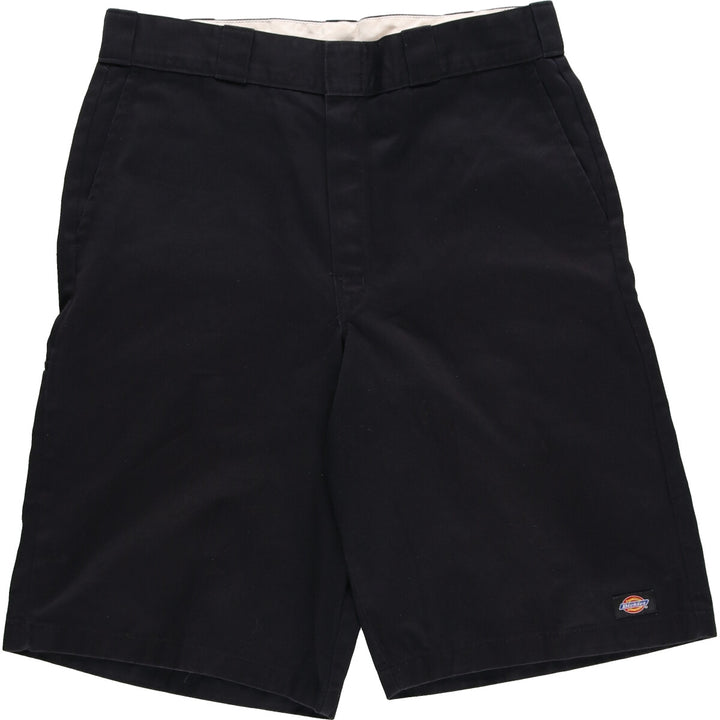Dickies Work Shorts, Half Pants, Men's, W34 polyester black type Vintage Second Hand