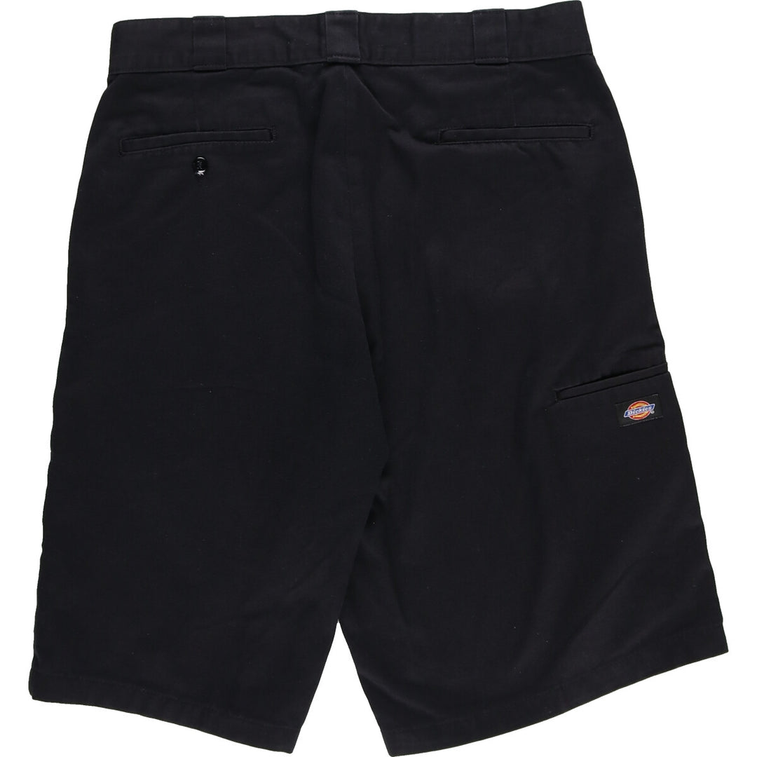Dickies Work Shorts, Half Pants, Men's, W34 polyester black type Vintage Second Hand