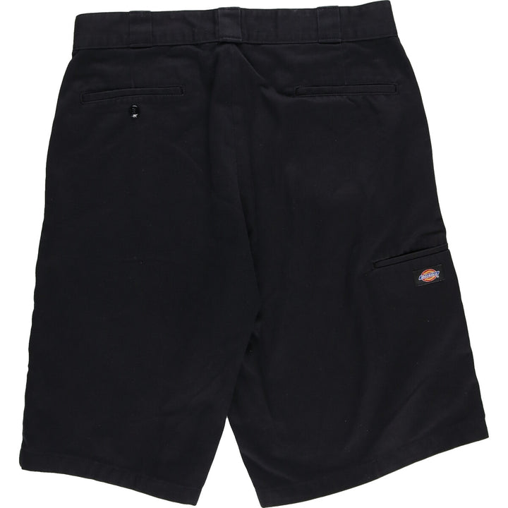 Dickies Work Shorts, Half Pants, Men's, W34 polyester black type Vintage Second Hand