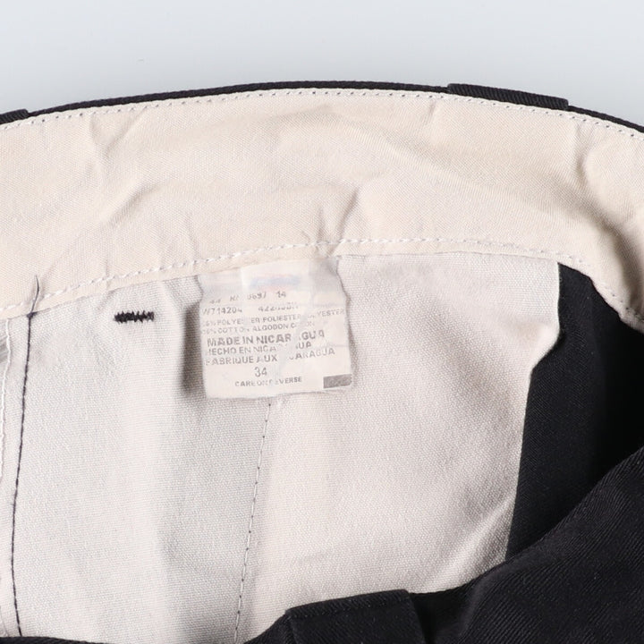 Dickies Work Shorts, Half Pants, Men's, W34 polyester black type Vintage Second Hand