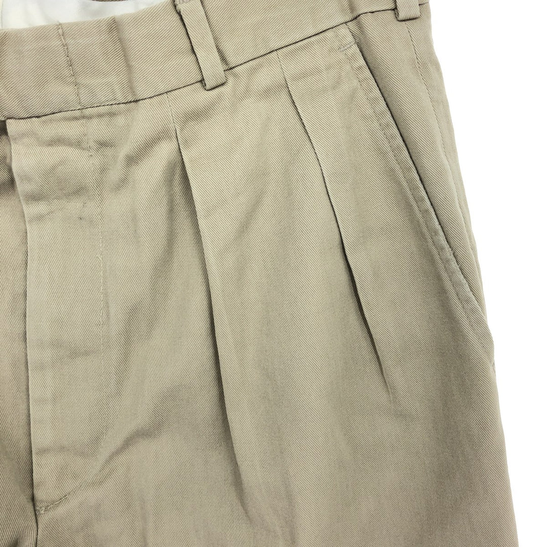 80s-90'S LLBean Two-pleat Chino Pants Made in USA Men's W34 Vintage /eaa460025