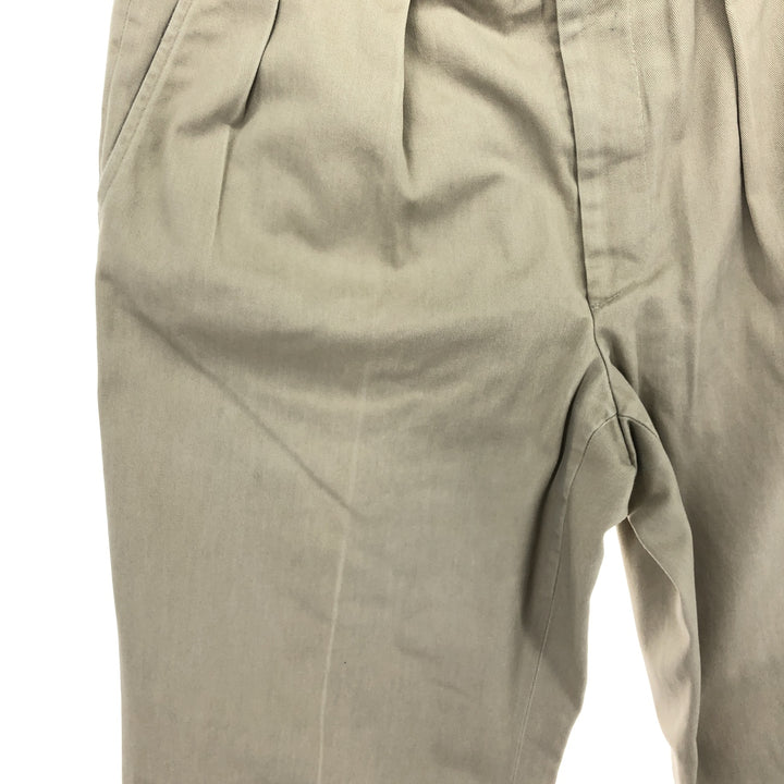 80s-90'S LLBean Two-pleat Chino Pants Made in USA Men's W34 Vintage /eaa460025