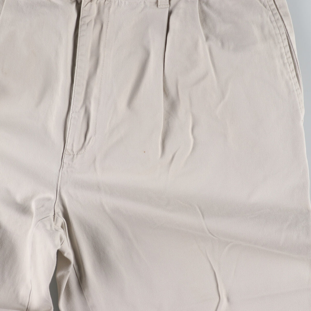 90'S Tommy Hilfiger Two-pleat Chino Pants Men's W35 Vintage cotton gray type Vintage Second Hand